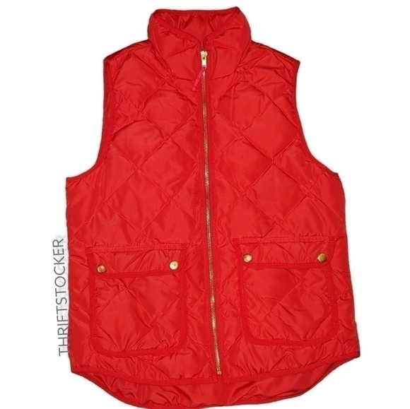 Red Woolrich duck down quilted vest - Picture 2 of 9